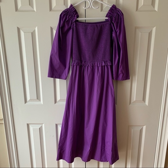 Sea New York Tabitha Smocked Dress Grape - Picture 4 of 12